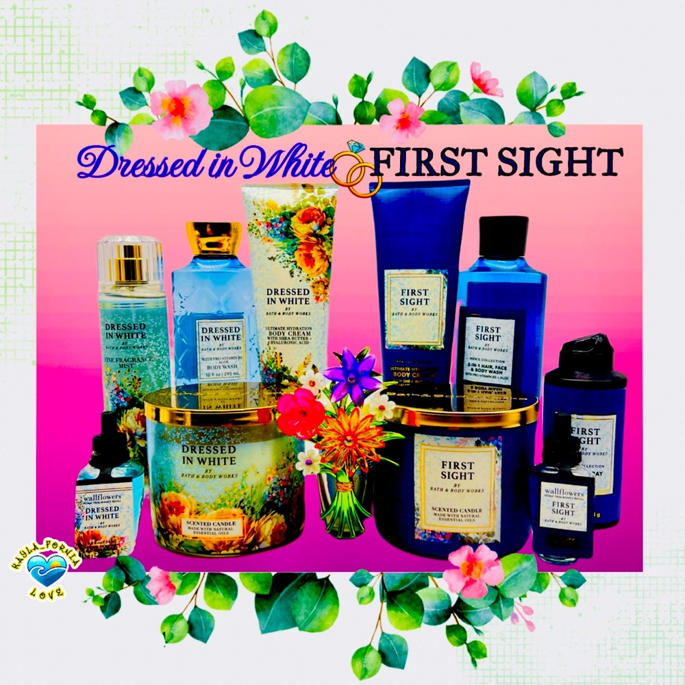 BBW ✨ Wedding Gift Set - Dressed in White & First Sight Bundle 11pc NWT - Picture 2 of 4